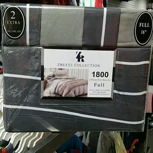 Zrucci Collection Sheet  Full with 2 extra pillows